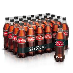 Напиток Coca-Cola Zero пэт. 0,5л газ. 24