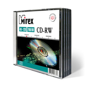 Носители информации Mirex CD-RW 4-12x sl