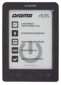 Книга электронная Digma R63S, темно-серы