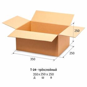 Короб картонный 350x250x250мм, Т24 бурый